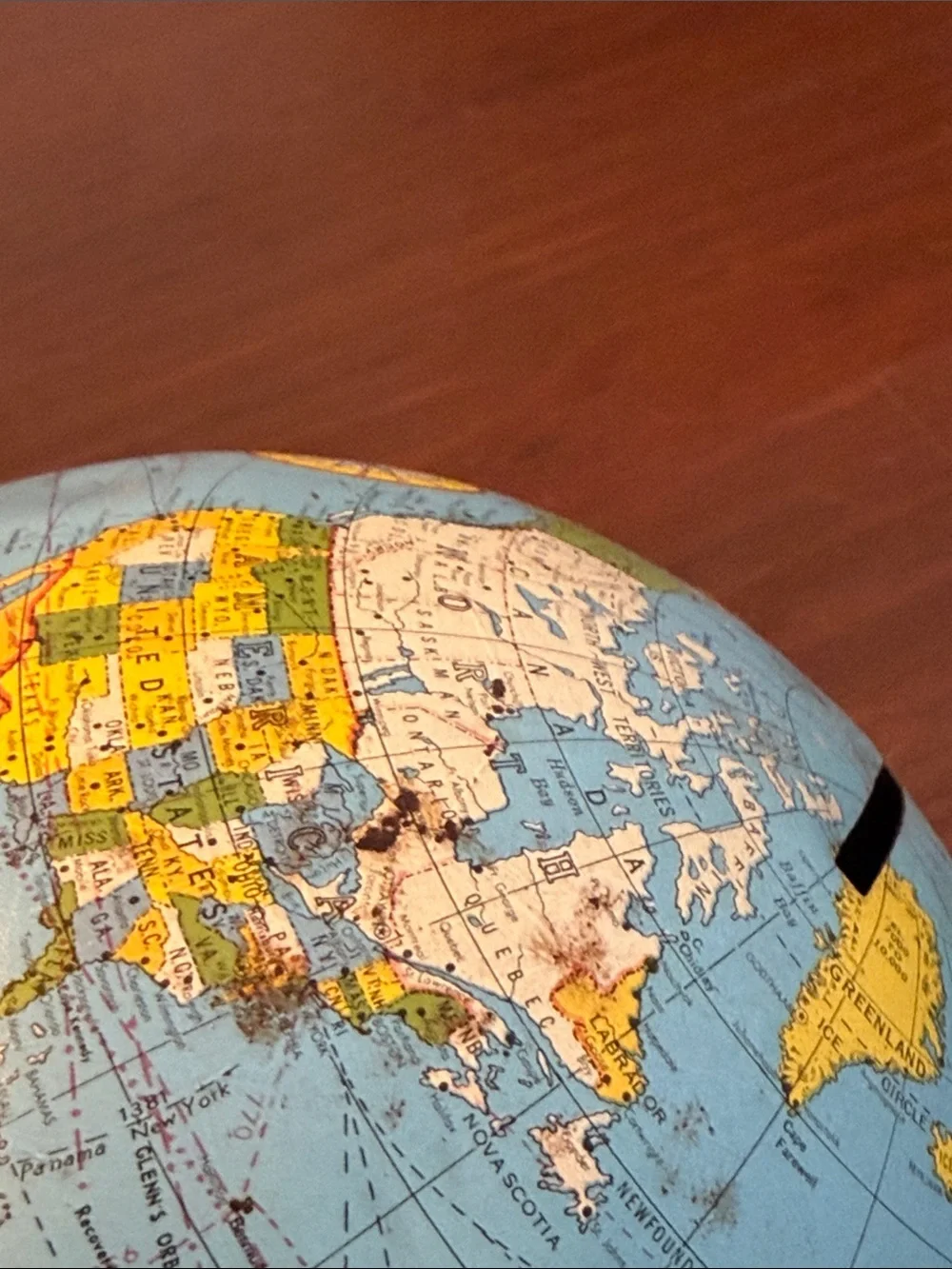Ohio Art Classic Vintage Blue Globe Money Bank John Glenn Orbital Flight Zodiac
